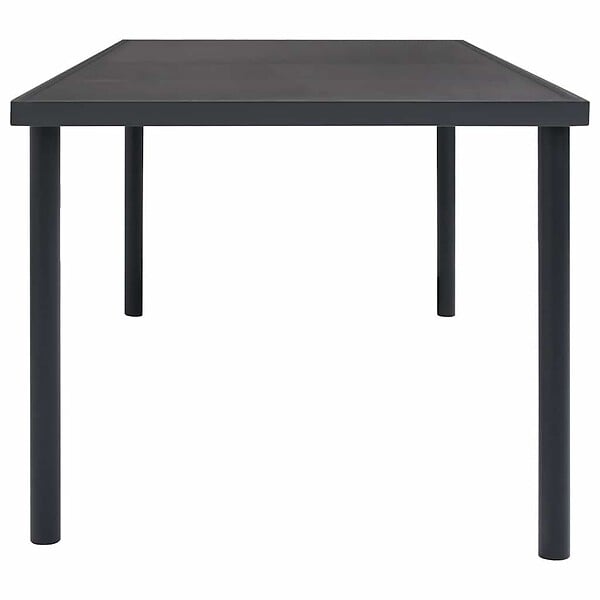 VIDAXL - vidaXL Table à dîner d'extérieur Anthracite 190x90x74 cm Acier - large