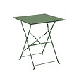 OVIALA - Table de jardin pliante bistrot en acier 60 cm vert cactus - Rome - vignette