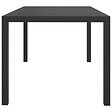 VIDAXL - vidaXL Table de jardin noir 150 x 90 x 74 cm Aluminium et WPC - vignette