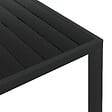 VIDAXL - vidaXL Table de jardin noir 150 x 90 x 74 cm Aluminium et WPC - vignette