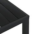 VIDAXL - vidaXL Table de jardin Noir 80 x 80 x 74 cm Aluminium et WPC - vignette
