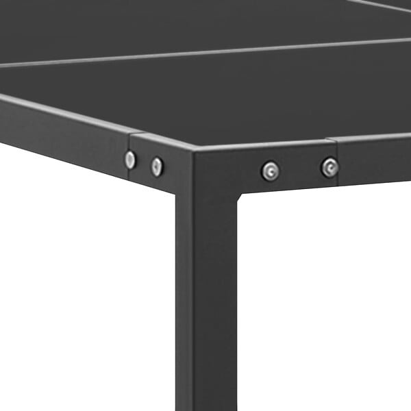 VIDAXL - vidaXL Table de jardin Anthracite 130x130x72 cm Acier et verre - large