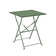 OVIALA - Table de jardin et 2 chaises acier 60 cm vert cactus - Rome - vignette