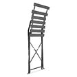 OVIALA - Table de jardin et 2 chaises acier gris - Rome - vignette