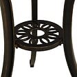VIDAXL - vidaXL Table de jardin Bronze 62x62x65 cm Aluminium coulé - vignette
