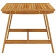 VIDAXL - vidaXL Table à manger de jardin 88x88x74 cm Bois d'acacia massif - vignette