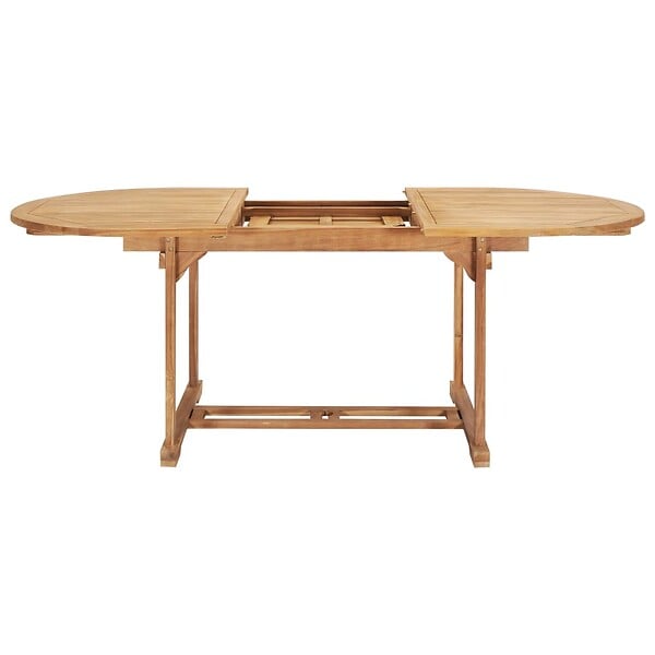 VIDAXL - vidaXL Table de jardin extensible 150-200x100x75 cm Teck solide - large
