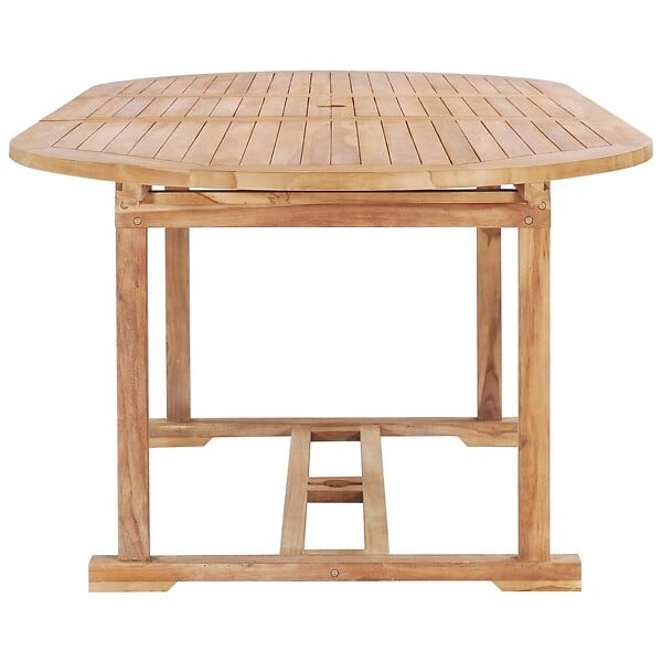 VIDAXL - vidaXL Table de jardin extensible 150-200x100x75 cm Teck solide - large