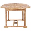 VIDAXL - vidaXL Table de jardin extensible 150-200x100x75 cm Teck solide - vignette