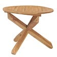 VIDAXL - vidaXL Table à dîner de jardin Ø90x75 cm Bois de teck massif - vignette