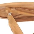 VIDAXL - vidaXL Table à dîner de jardin Ø90x75 cm Bois de teck massif - vignette