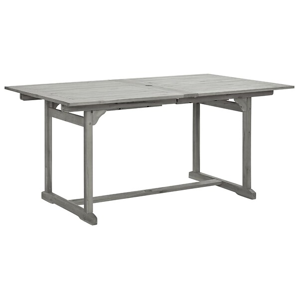 VIDAXL - vidaXL Table à dîner de jardin (160-240)x100x75cm Bois d'acacia massif - large