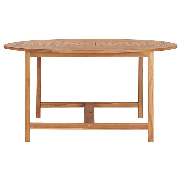 VIDAXL - vidaXL Table de jardin 150x76 cm Bois de teck solide - large