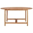 VIDAXL - vidaXL Table de jardin 150x76 cm Bois de teck solide - vignette