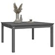 VIDAXL - vidaXL Table de jardin gris 82,5x82,5x45 cm bois massif de pin - vignette