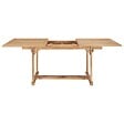 VIDAXL - vidaXL Table de jardin extensible 150-200x100x75 cm Teck solide - vignette