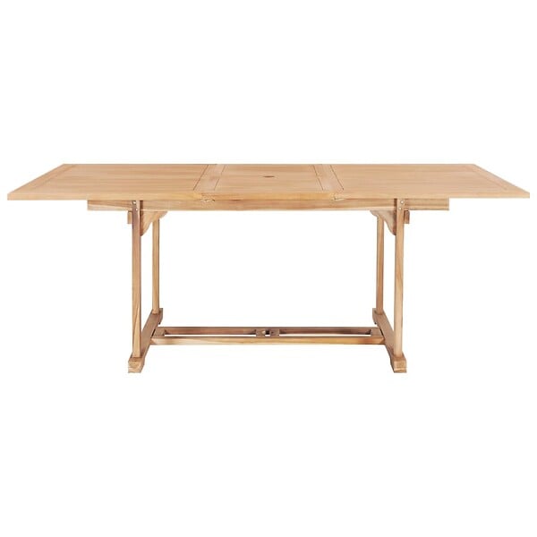 VIDAXL - vidaXL Table de jardin extensible 150-200x100x75 cm Teck solide - large