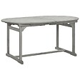 VIDAXL - vidaXL Table à dîner de jardin (160-240)x100x75cm Bois d'acacia massif - vignette