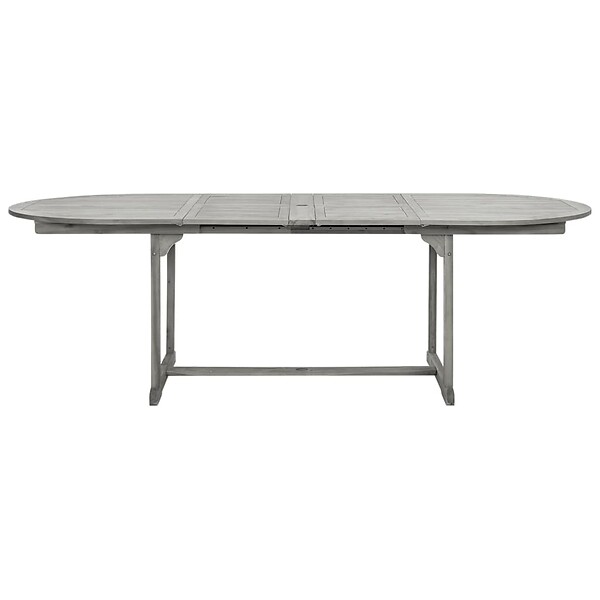 VIDAXL - vidaXL Table à dîner de jardin (160-240)x100x75cm Bois d'acacia massif - large