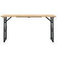 VIDAXL - vidaXL Table à bière pliable 170x50x75/105 cm bois massif de sapin - vignette
