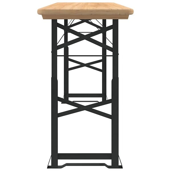 VIDAXL - vidaXL Table à bière pliable 170x50x75/105 cm bois massif de sapin - large