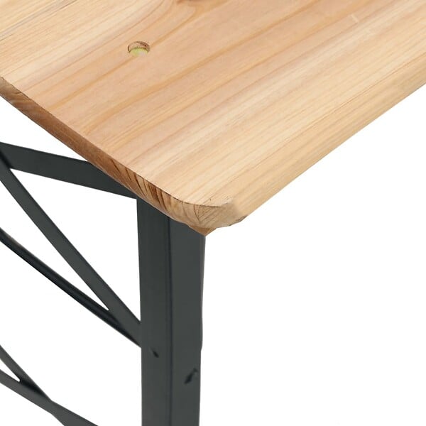 VIDAXL - vidaXL Table à bière pliable 170x50x75/105 cm bois massif de sapin - large