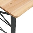 VIDAXL - vidaXL Table à bière pliable 170x50x75/105 cm bois massif de sapin - vignette