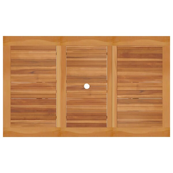 VIDAXL - vidaXL Table de jardin 150x90x75 cm Bois de teck massif - large