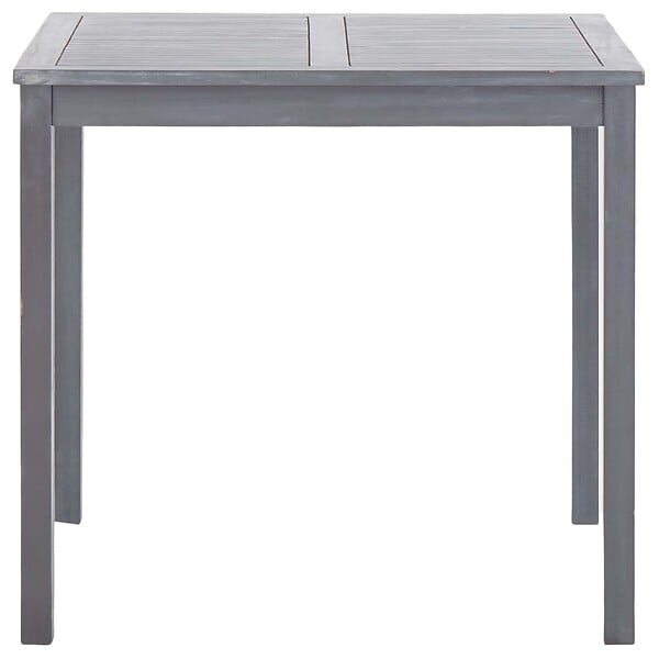 VIDAXL - vidaXL Table de jardin Gris 80x80x74 cm Bois d'acacia massif - large