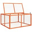 VIDAXL - vidaXL Clapier 124x120x60 cm Bois de sapin massif - vignette