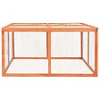 VIDAXL - vidaXL Clapier 124x120x60 cm Bois de sapin massif - vignette