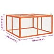 VIDAXL - vidaXL Clapier 124x120x60 cm Bois de sapin massif - vignette