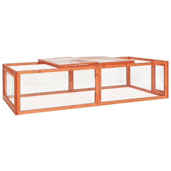 VIDAXL - vidaXL Clapier 183x90x46,5 cm Bois de sapin massif - large