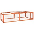 VIDAXL - vidaXL Clapier 183x90x46,5 cm Bois de sapin massif - vignette