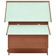 VIDAXL - vidaXL Poulailler Moka et blanc 150x96x110 cm Bois de sapin massif - vignette