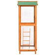 VIDAXL - vidaXL Cage à oiseaux 68x62x166 cm bois de sapin massif - vignette