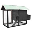 VIDAXL - vidaXL Poulailler Gris 170x81x110 cm Bois de pin massif et sapin - vignette