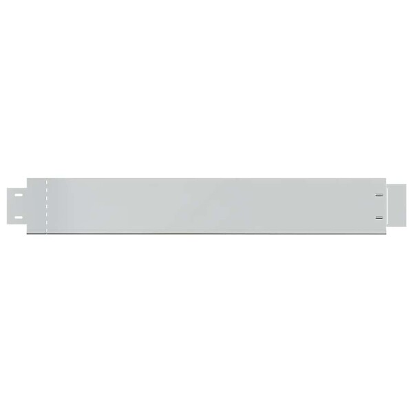 VIDAXL - vidaXL Clôture de pelouse flexible 10 pcs Acier galvanisé 100x14 cm - large
