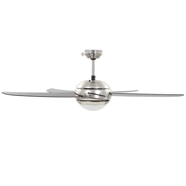 VIDAXL - vidaXL Ventilateur de plafond orné avec lampe 128 cm Marron - large