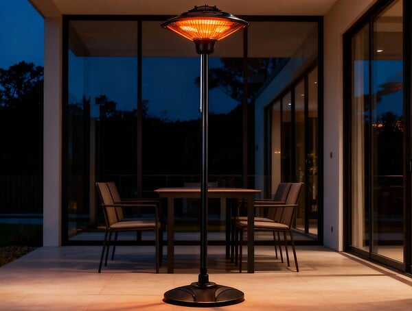 PURLINE - Cuisinière d'extérieur avec pied de lampadaire - large
