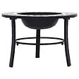 VIDAXL - vidaXL Foyer mosaïque Noir et blanc 68 cm Céramique - vignette