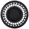 VIDAXL - vidaXL Foyer mosaïque Noir et blanc 68 cm Céramique - vignette