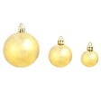 VIDAXL - vidaXL Ensemble de boules de Noël 100 pcs 3/4/6 cm Doré - vignette