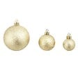 VIDAXL - vidaXL Ensemble de boules de Noël 100 pcs 3/4/6 cm Doré - vignette