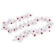 VIDAXL - vidaXL Guirlande de Noël décorée avec boules Blanc 10 m - vignette