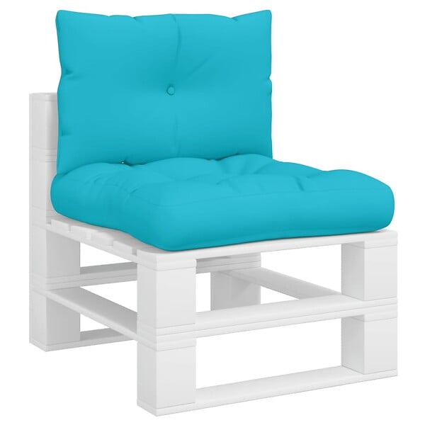 VIDAXL - vidaXL Coussins de palette lot de 2 turquoise tissu Oxford - large