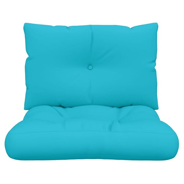 VIDAXL - vidaXL Coussins de palette lot de 2 turquoise tissu Oxford - large