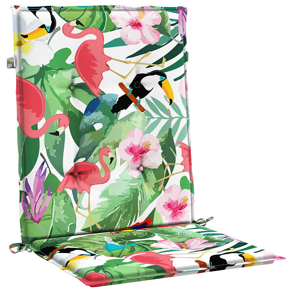 VIDAXL - vidaXL Coussins de chaise à dossier bas lot de 6 multicolore tissu - large