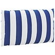 VIDAXL - vidaXL Coussins de palette lot de 2 rayures bleues/blanches - vignette