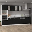 VIDAXL - vidaXL Armoire de plancher à tiroir "Lyon" Noir 40x46x81,5 cm - vignette